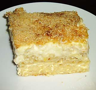 Μακαρόνια παστίτσιο με τυρί φέτα